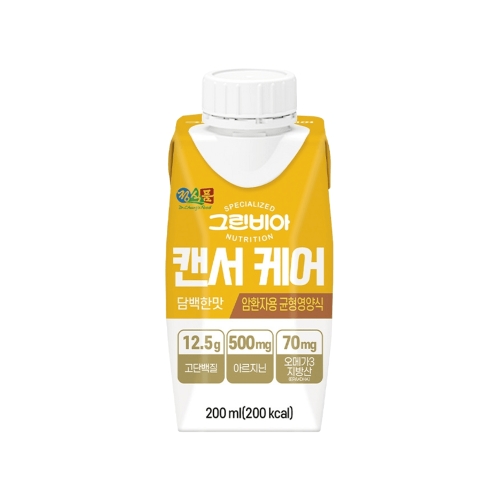 정식품 그린비아 캔서 케어 담백한맛 암환자용 균형영양식 200ml (72개)_이미지
