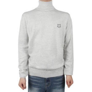 메종키츠네 팹스타일 <b>남성</b> <b>남성</b> 폭스헤드 <b>터틀</b><b>넥</b> LM00812KT1036 H120