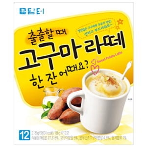 담터 출출할때 진한 고구마라떼 12스틱 든든한 사무실 간식