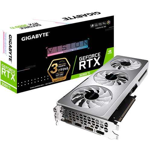 GIGABYTE 지포스 RTX 3060 Ti VISION OC V2 D6 8GB 제이씨현