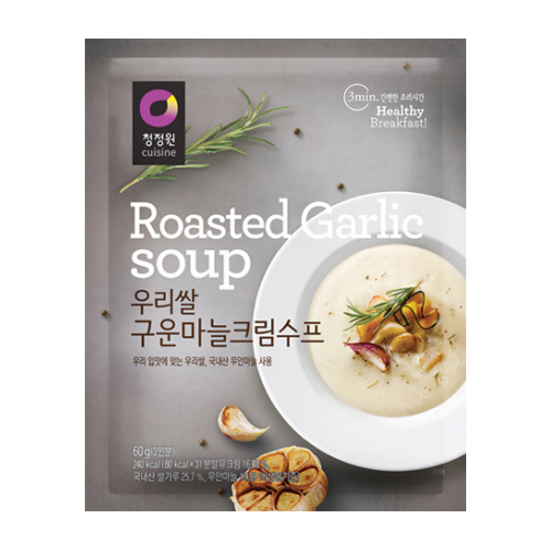대상 청정원 우리쌀 구운마늘 크림수프 60g