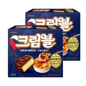 크라운제과 크림블 크렘브륄레맛 320g (2개)_이미지