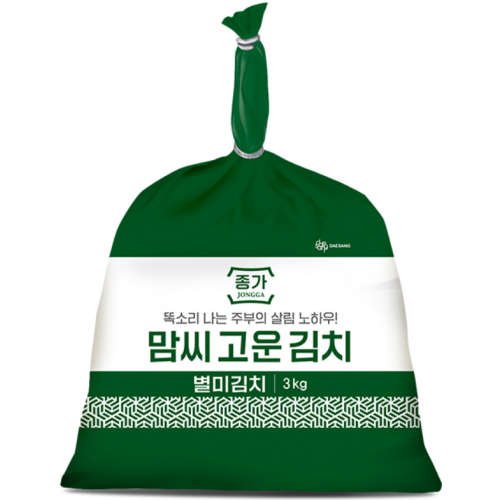 대상 종가 맘씨고운 열무김치 3kg (1개)