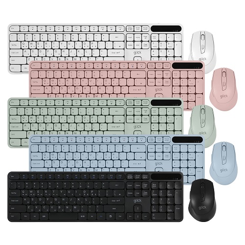 지클릭커 OFFICEPRO WMK70 사일런스L 무선 키보드 마우스 세트 (블랙)