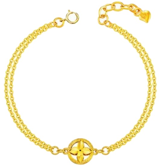 디디에벨라 제이 두줄 팔찌 3.75g_이미지