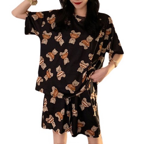 어나더뷰 쿠키베어 반팔 파자마 상하세트 1010