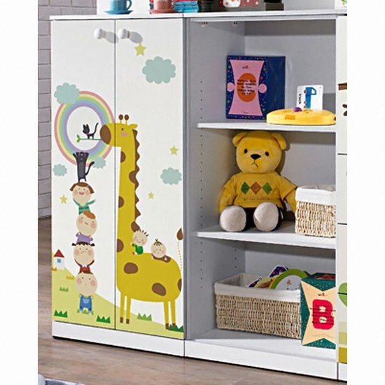 나무뜰 인티펠 큐티티(Cutie) 독성감소 E1자재 베이비옷장+수납장세트 (OJ156)