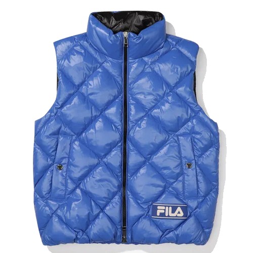 휠라 밀라노 퀼팅 헝가리구스다운 패딩베스트 FS2DVF4111X (CBT, 코발트)_이미지