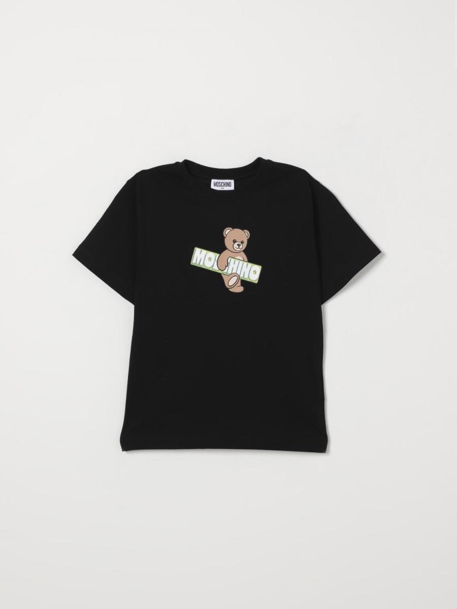 모스키노 Little Boys T shirt HYM03SLFA07 White 10063 포함