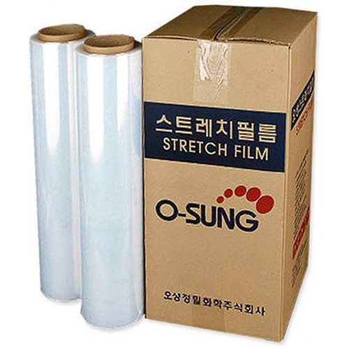 오성정밀화학  공업용 스트레치 필름 18mic 500mm x 320m (4롤)