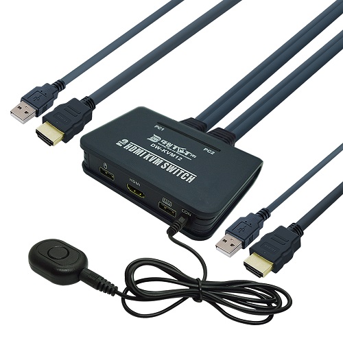 1:2 USB HDMI KVM 스위치 (DW-KVM12)