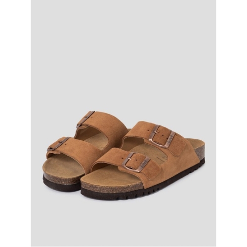 숄(Scholl) 여성 코르크 투 스트랩 샌들 브라운_HH44K2C13D_이미지