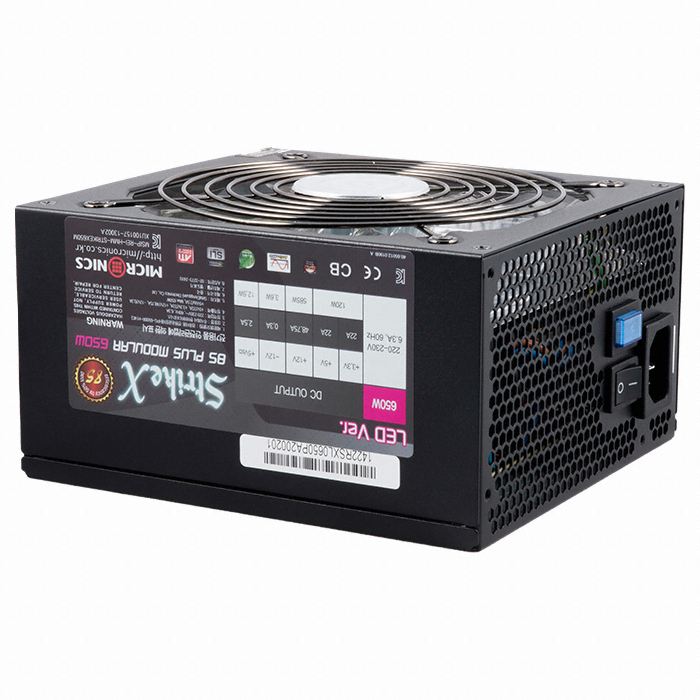 마이크로닉스 Strike X LED Series 650W 85plus 모듈러_이미지