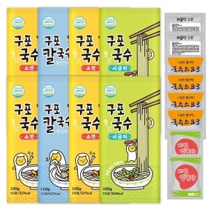 구포국수 쫄깃 국수 라면 간편조리 잔치 비빔 칼국수 8인분_이미지