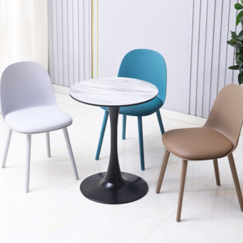 로엠가구 티파니 원형 블랙 테이블 600 (의자별도)_이미지