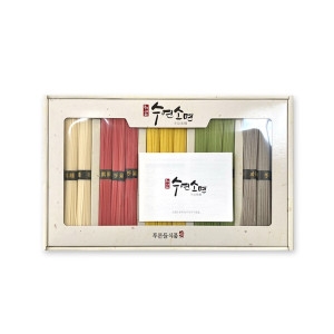 햇살여문 충주사과국수 수연소면 1.5kg 선물세트 오색소면