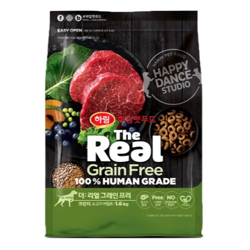  더리얼 독 그레인프리 크런치 소고기 어덜트 5.8kg [1개]