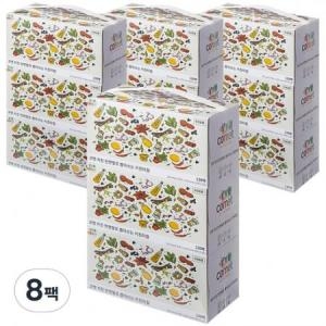 코멧 키친 천연펄프 뽑아쓰는 키친타월 130매 (3입) (8팩(24입))_이미지