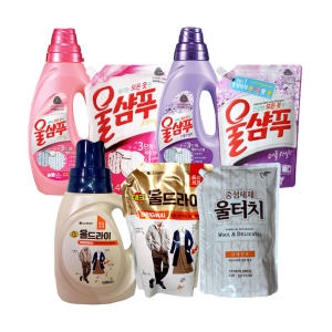 울샴푸1400ml 울터치1300ml 중성세제 울세제