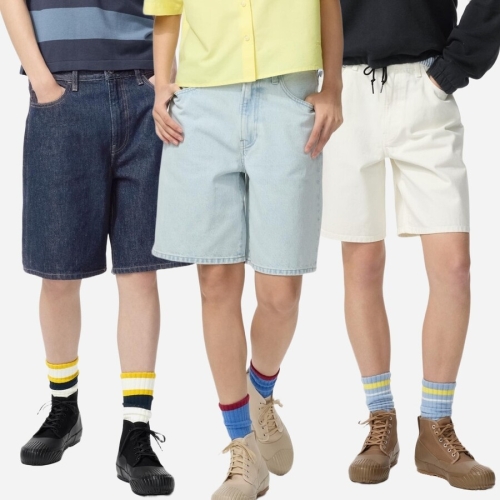 유니클로 여성 데님 반바지 3컬러 483512