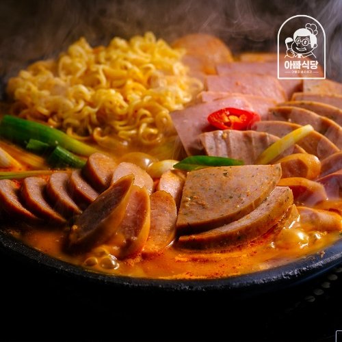 초원식품 아빠식당 리얼 햄듬뿍 부대찌개 600g (8개)_이미지