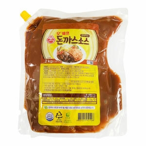 오뚜기 오쉐프 부어먹는 돈까스소스 스파우트팩 2kg (2개)