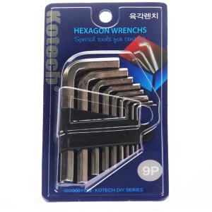 육각렌찌9P K-738 다용도 공구 육각렌치세트 렌찌세트 볼트 너트 조이기 풀기