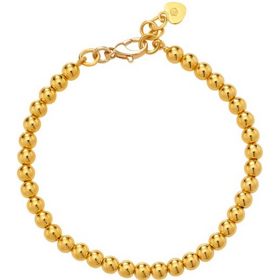 한국금다이아몬드 여자 볼 팔찌 레이어드 7.5g_이미지