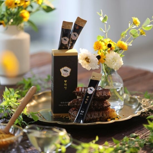 봉화정 천연벌꿀 꿀스틱 1세트 총30봉*15g,아카시아20+야생화10