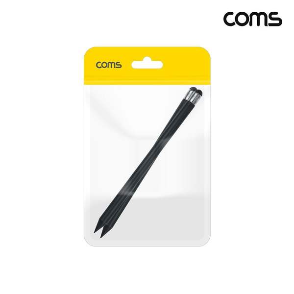 터치펜 583UUD10 원형 연필 15cm 펜슬형 Black 2개입