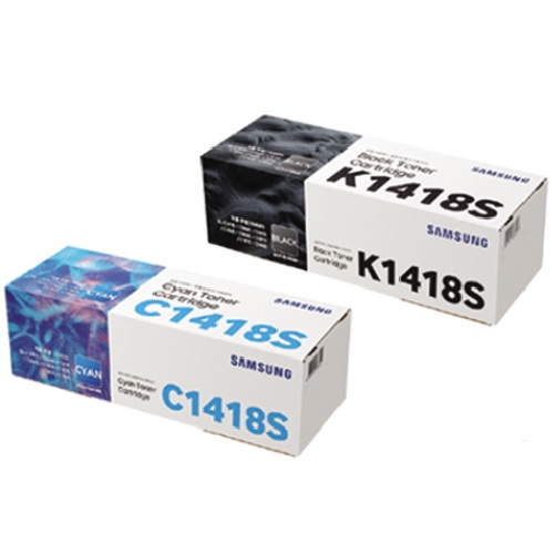 삼성전자 정품 CLT-K1418S, CLT-C1418S 2색 세트