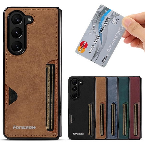 수나르 갤럭시Z 폴드5 빈티지 가죽 슬림 커버 케이스_이미지