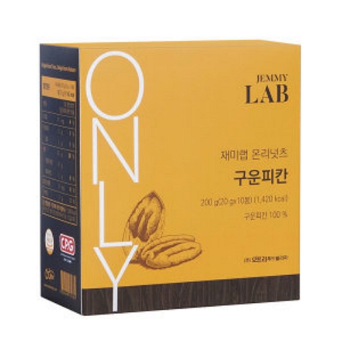 온리넛츠 구운피칸 200g (20g x 10개입)