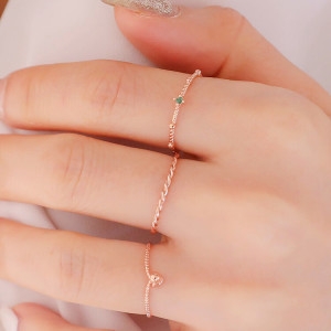 헤스티아 핸드메이드+쇼핑백/Fortuna/ Amari 925 Silver Ring RR-60287