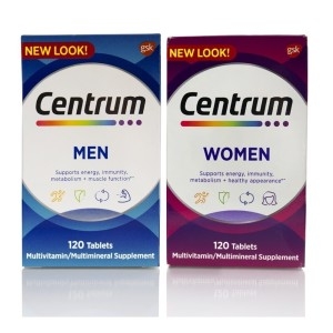 센트룸 멀티비타민 포 맨 120정 + 포 우먼 120정 세트