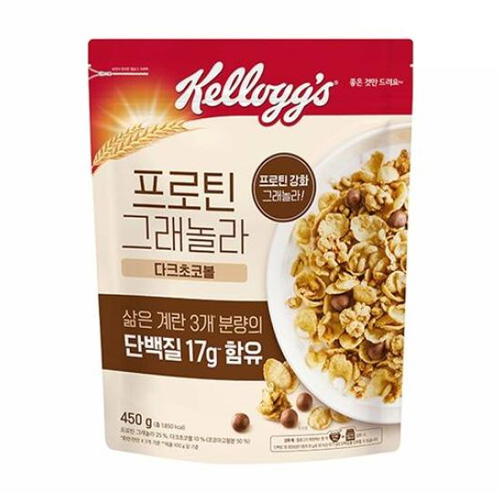 켈로그 프로틴 그래놀라 다크 초코 450g이미지입니다. 누르면 해당 게시물로 새창이동합니다.