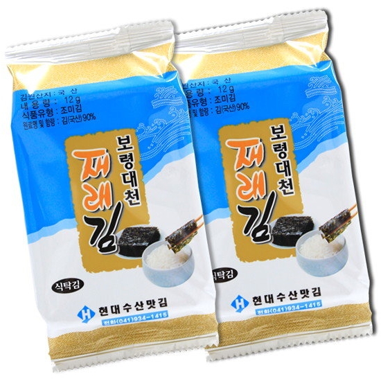 현대수산맛김 재래김 식탁김 12g