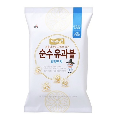 남양유업 아인슈타인 순수유과볼 담백한맛 30g (1개)_이미지