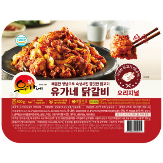 유가네 닭갈비 오리지널 300g (6개)_이미지