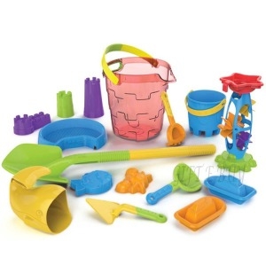 코스트코 디럭스 모래놀이 세트 18P 장난감 물놀이완구_이미지