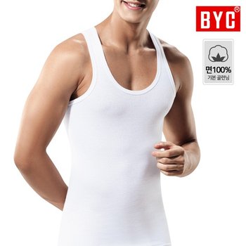 BYC 순면 민소매 골런닝 BYC2113 (3매)_이미지