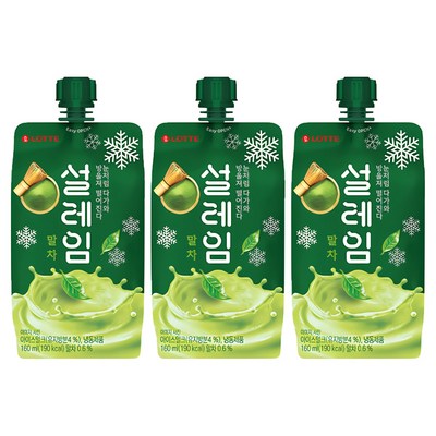 롯데제과 설레임 말차 160ml (14개)_이미지