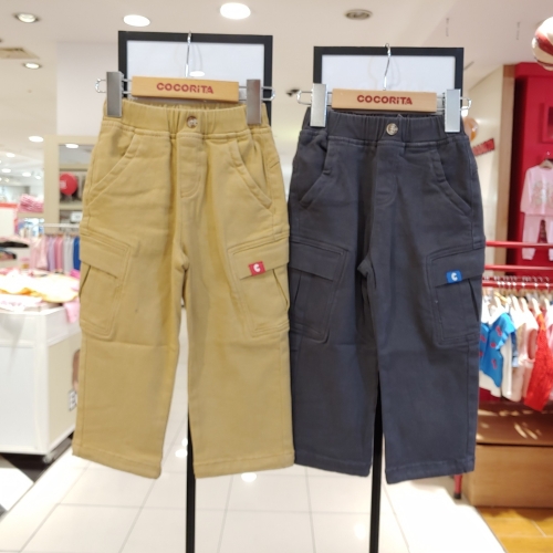 코코리따 D멀티샵매일매일 면기모 카고 팬츠 CETC24WE2 다크 그레이 110