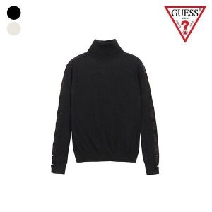 게스 W3RR26Z33T2 소매 컷아웃 터틀넥 긴팔 스웨터 YN1S1604 646636_이미지