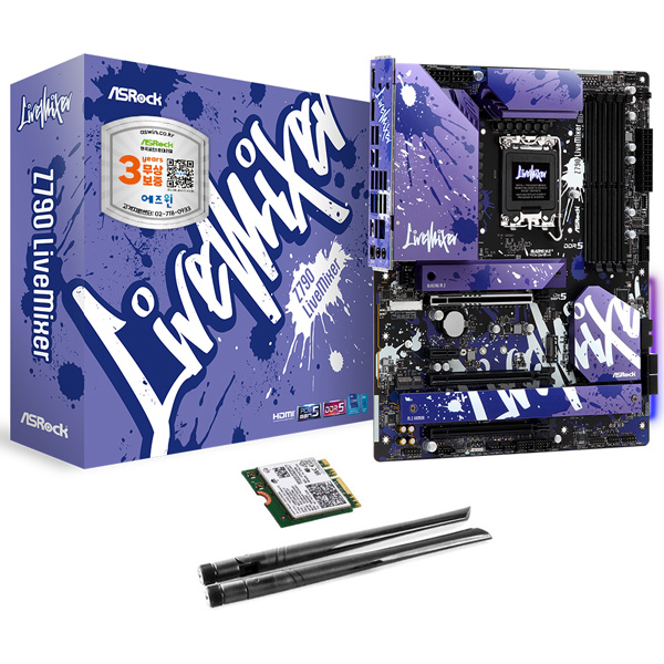 ASRock Z790 LiveMixer D5 + WiFi6E 모듈 패키지 에즈윈_이미지