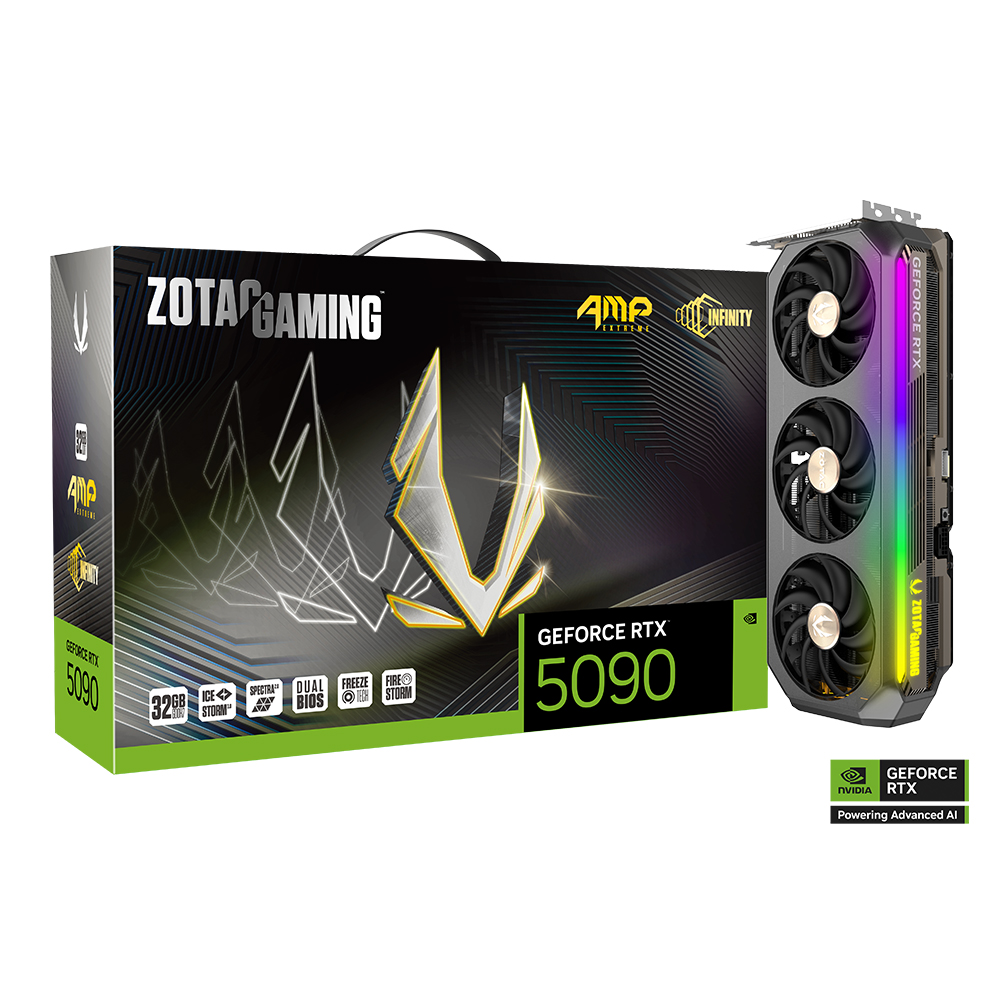 ZOTAC GAMING 지포스 RTX 5090 AMP EXTREME INFINITY D7 32GB이미지입니다. 누르면 해당 게시물로 새창이동합니다.