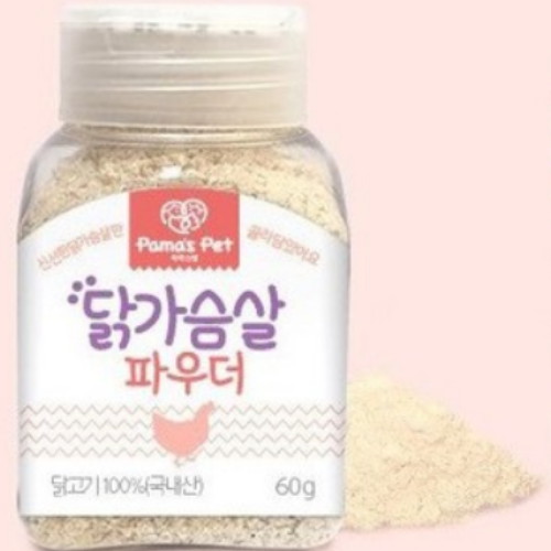코리아펫푸드 파마스펫 닭가슴살파우더 60g이미지입니다. 누르면 해당 게시물로 새창이동합니다.