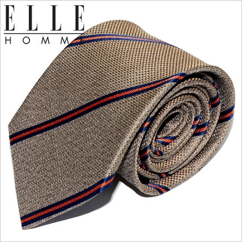 엘르옴므 엘르옴므 ELLE HOMME 실크넥타이 클레이 베이지_이미지