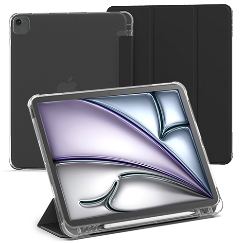 신지모루 iPad Air 13 M2 클리어 애플펜슬 수납 케이스_이미지