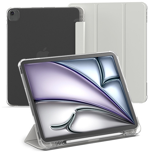 신지모루  iPad Air 13 M2 클리어 애플펜슬 수납 케이스